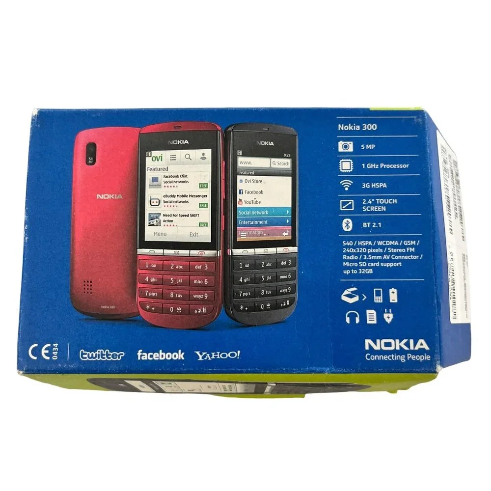 Nokia Asha 300 Complete Charger Accessories Buds‎ Manual Orig Box Works